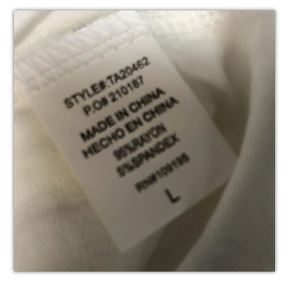 Love J. Blouse, white, lacing,slit sleeves,sizeL.: - Picture 9 of 10